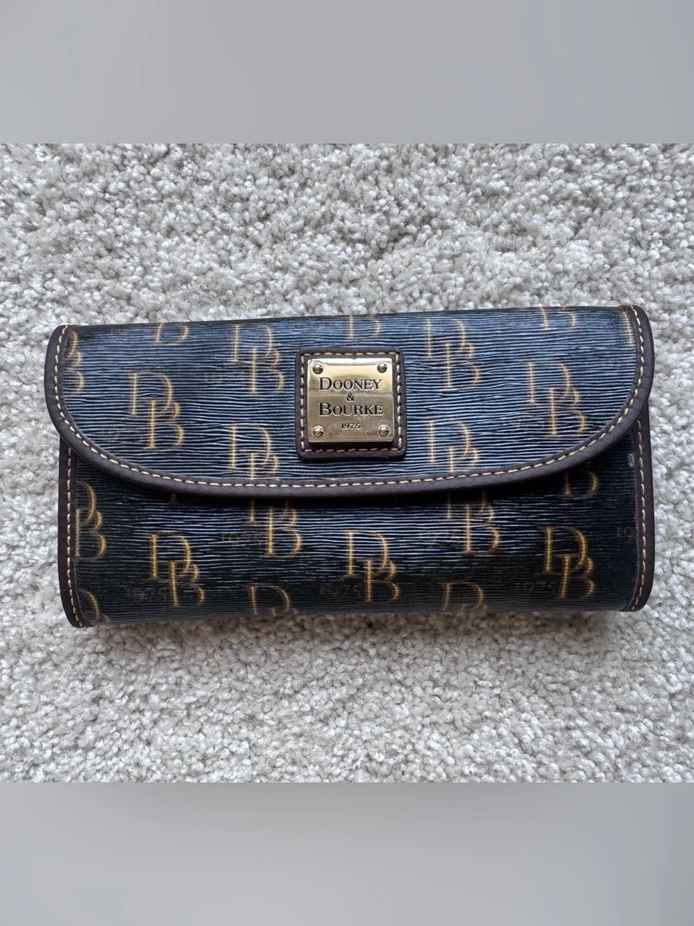 DOONEY & BOURKE DB Monogram Coated Canvas Satchel & Matching Wallet